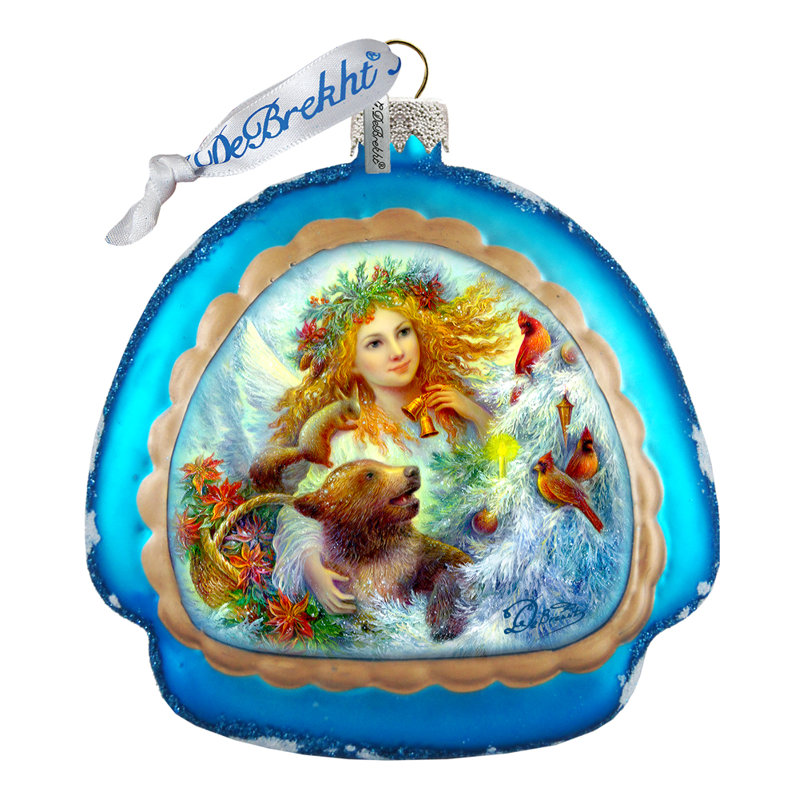 Collection de splendor de décoration de noël en forme d’hiver précieux