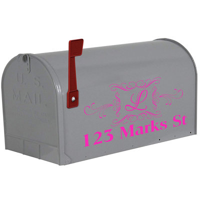 Housse de boîte aux lettres d'adresse monogramme personnalisée