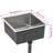 vidaXL Kitchen Sink with Strainer, Stainless Steel Top-Mount Sink, Fast Drainage, Anti-Corrosion-63662372