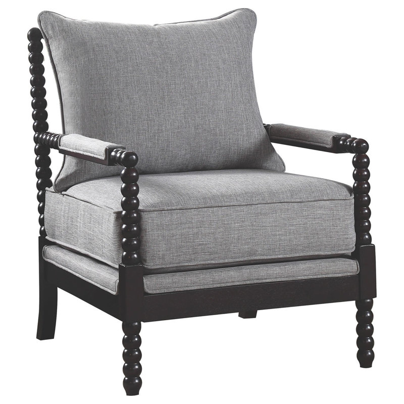 Upholstered Accent Chair, Gray