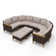 All Weather Wicker/Rattan 9 - Person Seating Group with Cushions