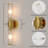 20" Modern Rechargeable Wall Sconce With Remote & Bulbs, Dimmable Wireless Wall Light-660376006-649301838
