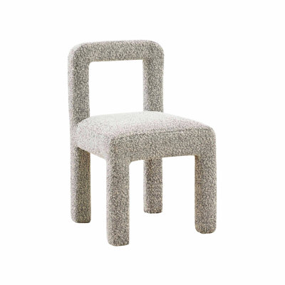 Chaise de salle à manger Margaret Boucle en gris