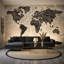 Papier peint carte du monde noir uni-126556774-126556779