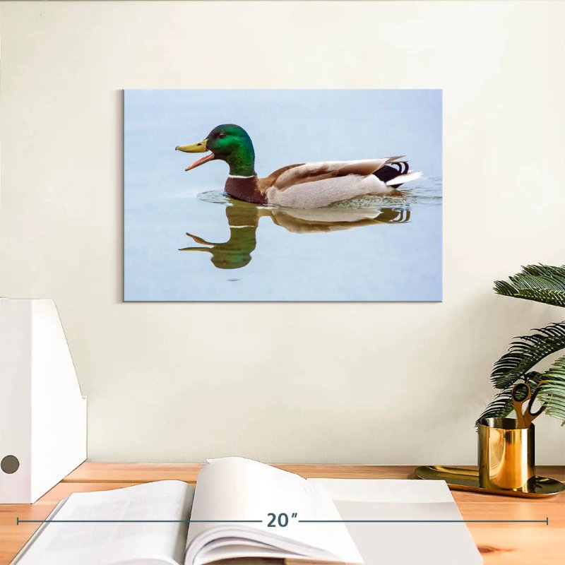Brampt Floating Mallard Duck, 8" H x 12" W
