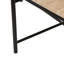 Cole And Grey Marble Living Room Beige Coffee Table With Black Metal Support
