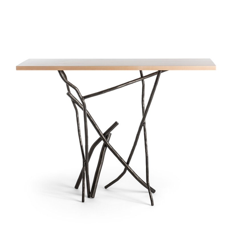 Brindille 46" Console Table, Natural, Dark Smoke