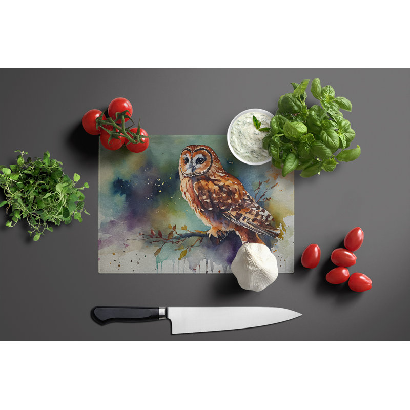 Planche à découper en verre Tawny Owl