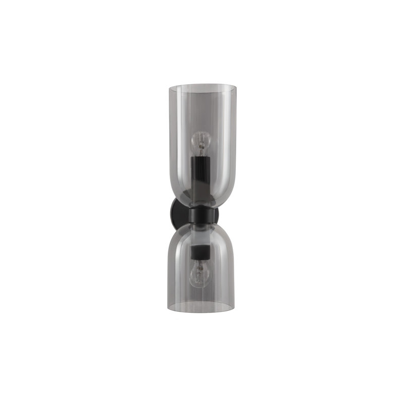  2 - Light Dimmable Black Up & Downlight