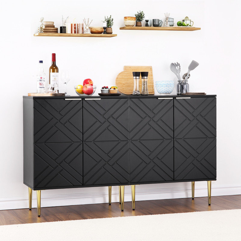 39.9cm Sideboard, Black