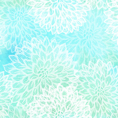 Dalhia Seamless Vector Pattern 1 Piece Wall Art on Canvas