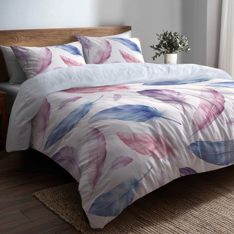 Ensemble de 6 édredons Kids Feathers, Queen Comforter + 3 Additional Pieces