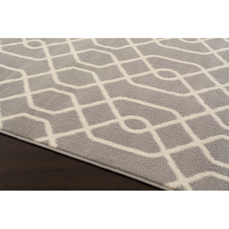 Pullins Geometric Indoor Rug, Rectangle 5' x 7'