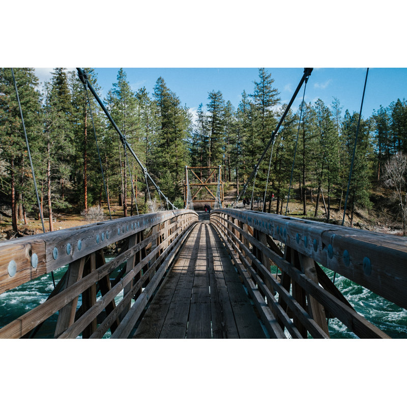 Cressex Bridge In Washington - Wrapped Canvas Print, 30cm H x 46cm W x 3.8cm D