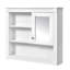 Armoire de toilette murale 32 po, 4 tablettes de rangement, miroir moderne-1824972023