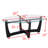 Elegant Oval Glass Coffee Table With Tempered Glass Top,-69950195-92181723