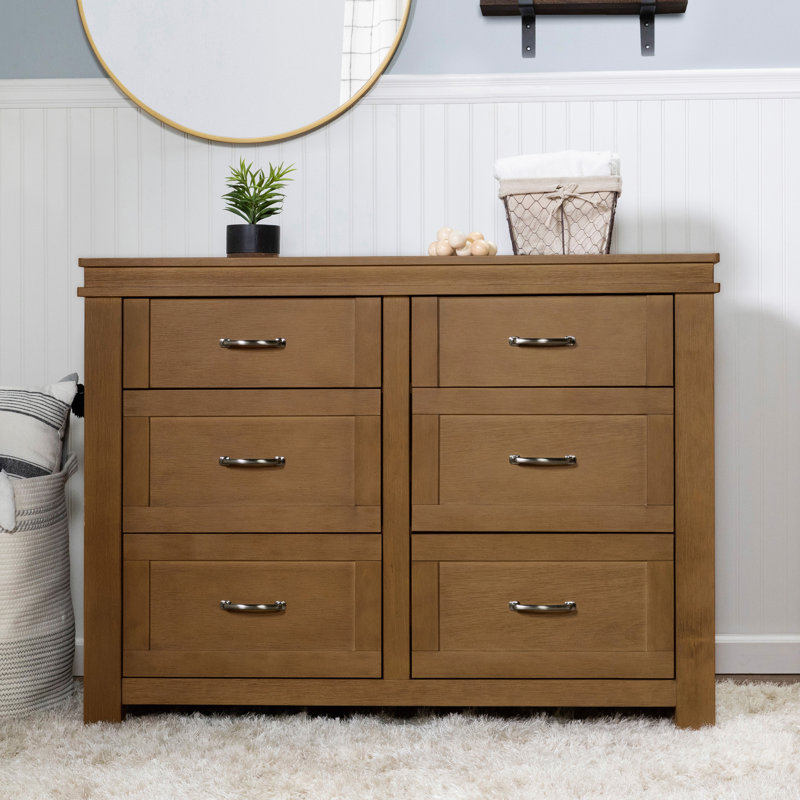 Commode 6 tiroirs Wesley, Bois d'étable