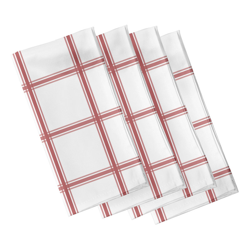 Ensemble de serviettes 4 pièces Arlene, L 18 po x L 18 po, Corail