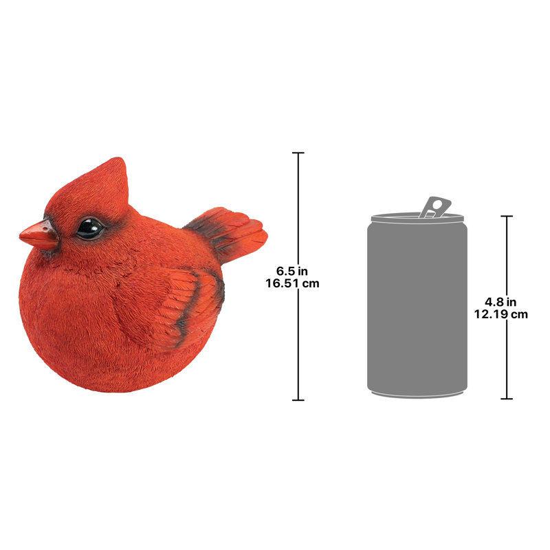 Burly Bird Cardinal Statue