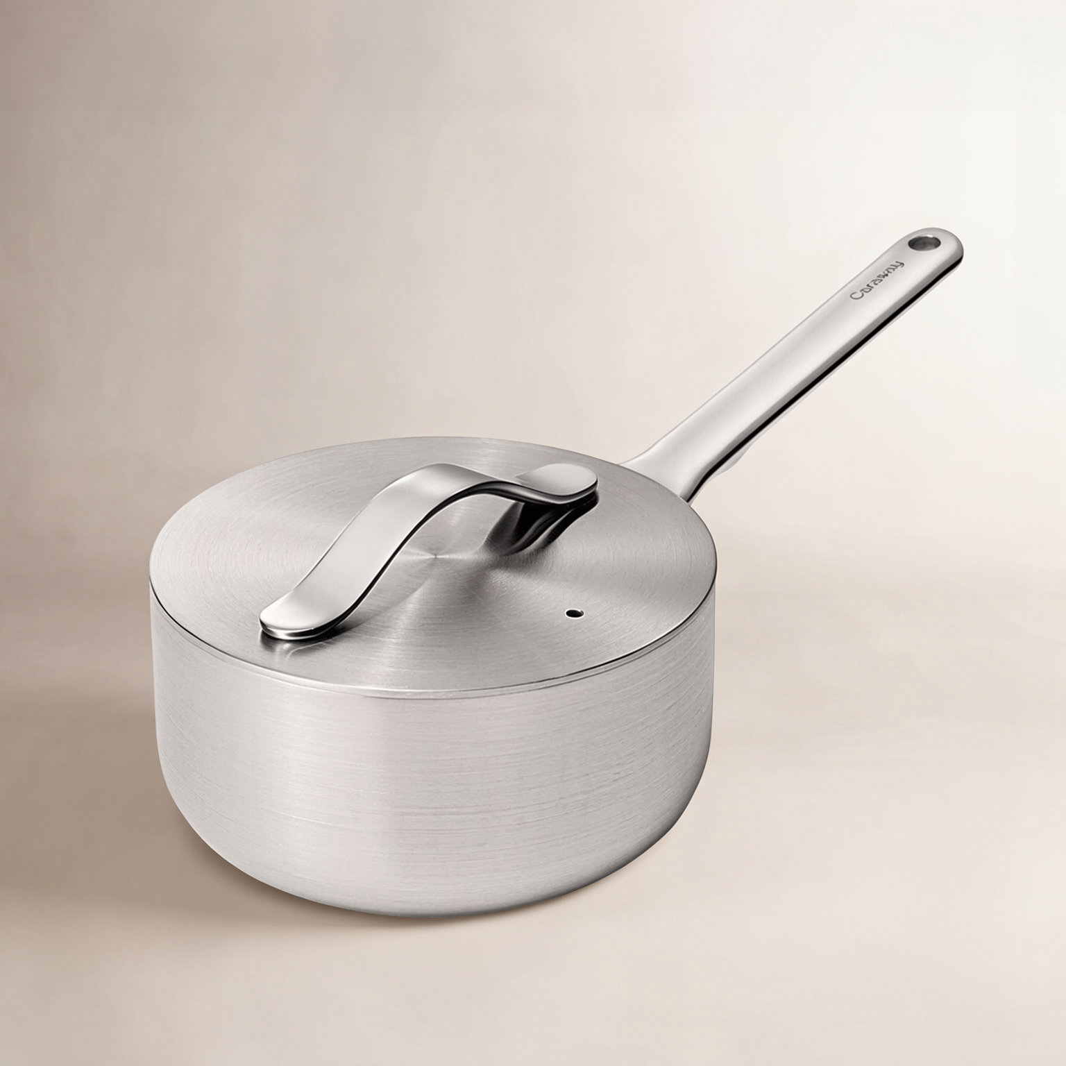 Caraway 3qt Stainless Steel Saucepan with Lid, 1. 75 quarts