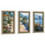 Bellagio Promenade par Howard Behrens - 3 pièces, encadré-1511181445
