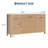 58.5" Wide Fluted 9 Drawer Dresser, Mid-Century Wood Storage Chest for Bedroom-1150981924
