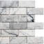 Santorini 2" x 4" Beveled Marble Mosaic Sheet Tile-60084801