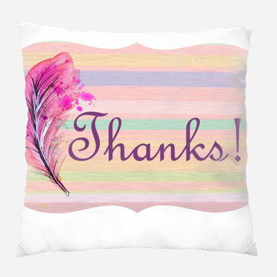 Coussin de remerciements