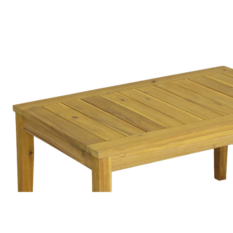 Transitional 4-Person Acacia Wood Outdoor Seating Set with Cushions