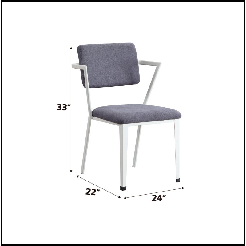 Chaise de bureau Cargo, Blanc / Gris
