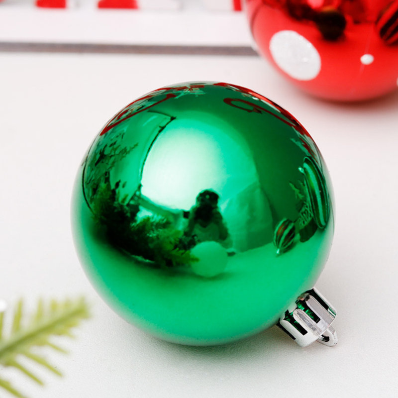 30 Piece Shatterproof Ball Ornaments Set, Red/Green/White