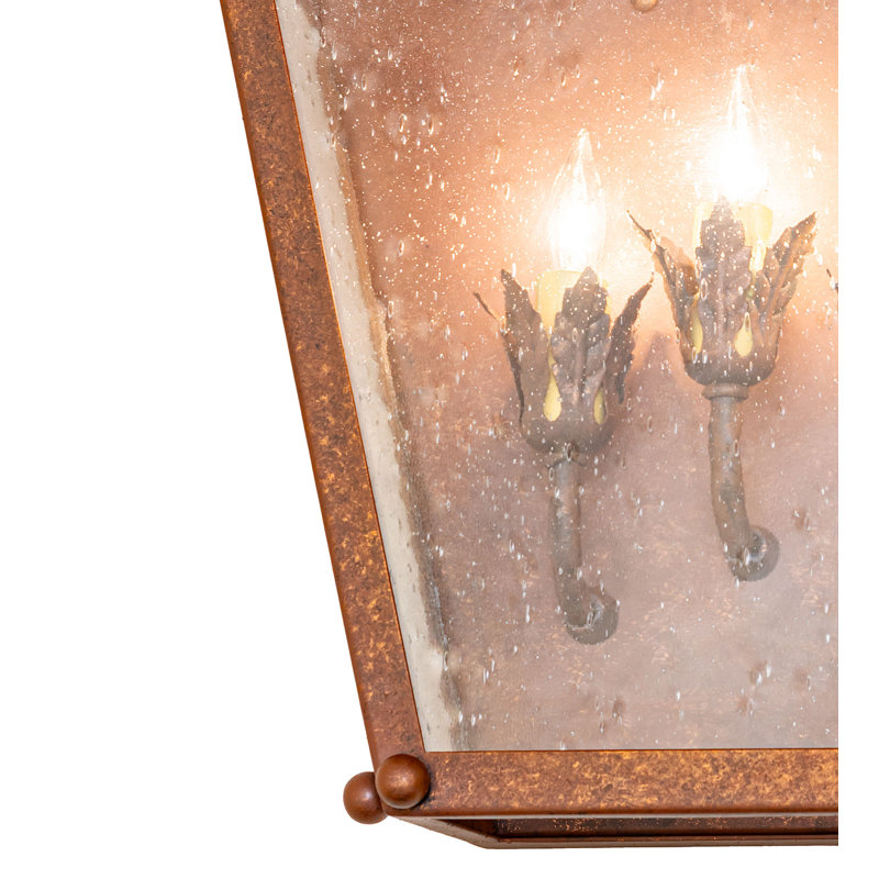 14" Wide Austin 3 Light Wall Sconce, 16.5" H x 14" W x 6" D