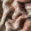 Tapis rouille / crème / rose tissé à la main à motif de glands Riser Southwestern-1632608112