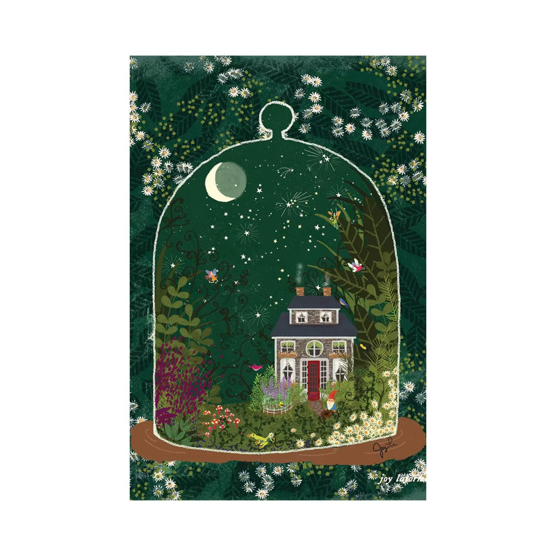 Terrarium I by Joy Laforme - Painting on Canvas, 101.6cm H x 66.04cm W x 3.81cm D, Wrapped Canvas