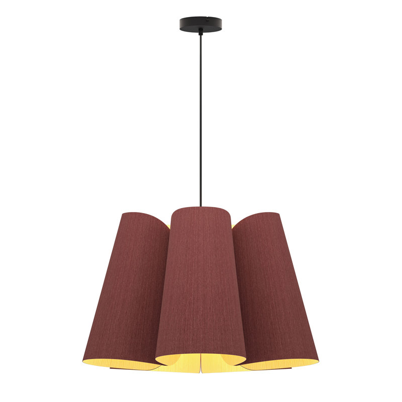 Luminaire suspendu 1 lumière 28 po Julieta, Violet