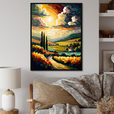 Maurat " Sun Rays Peaking Through Clouds I "