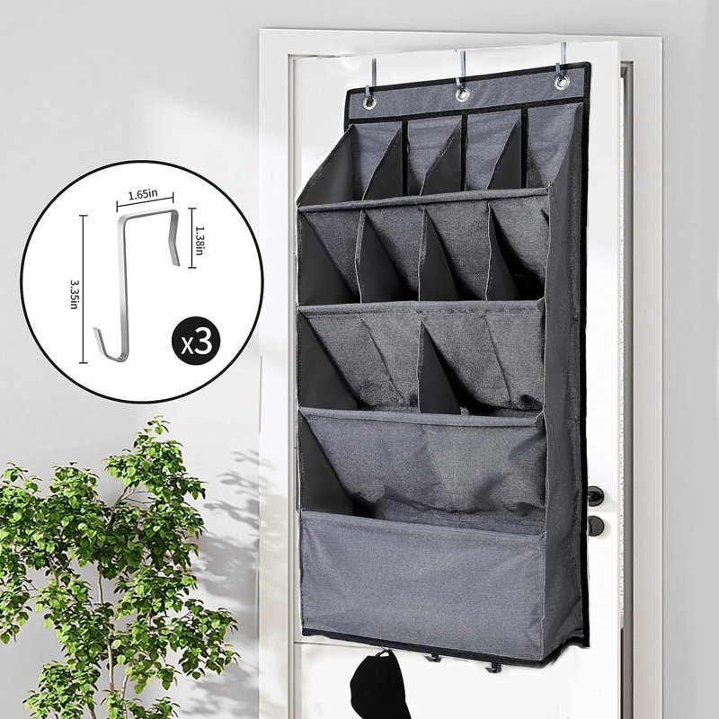 5 Pair Overdoor Shoe Organiser