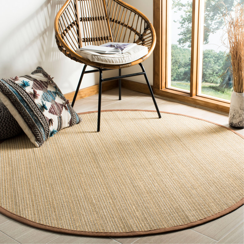 Campbellton Natural Fiber Sisal Pile Solid Color Rug