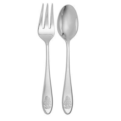 Spode Christmas Tree Salad Servers Set 10"