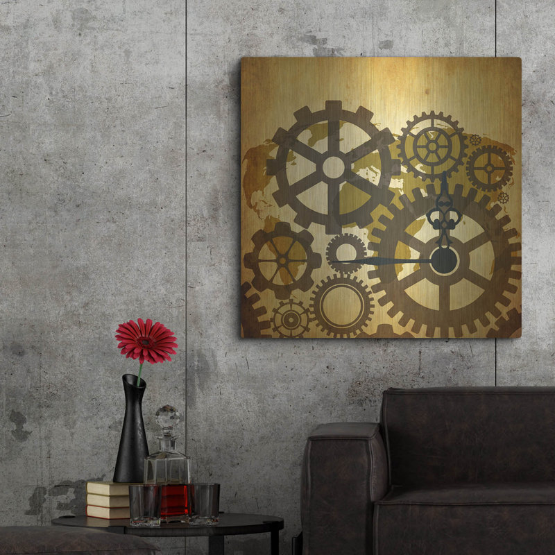 " Clock Map 2 " by Mark Ashkenazi, 36" H x 36" W