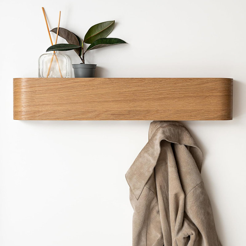 Wall 5 - Hook Coat Rack, Oak