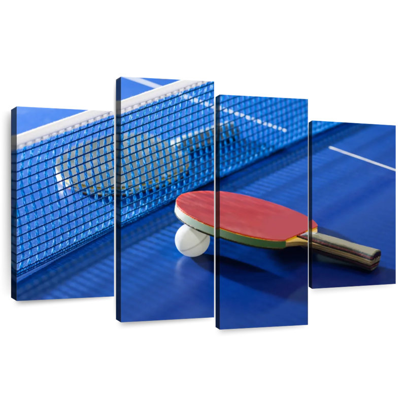 Tennis de table bleu Sirci, H 22 po x l 36 po