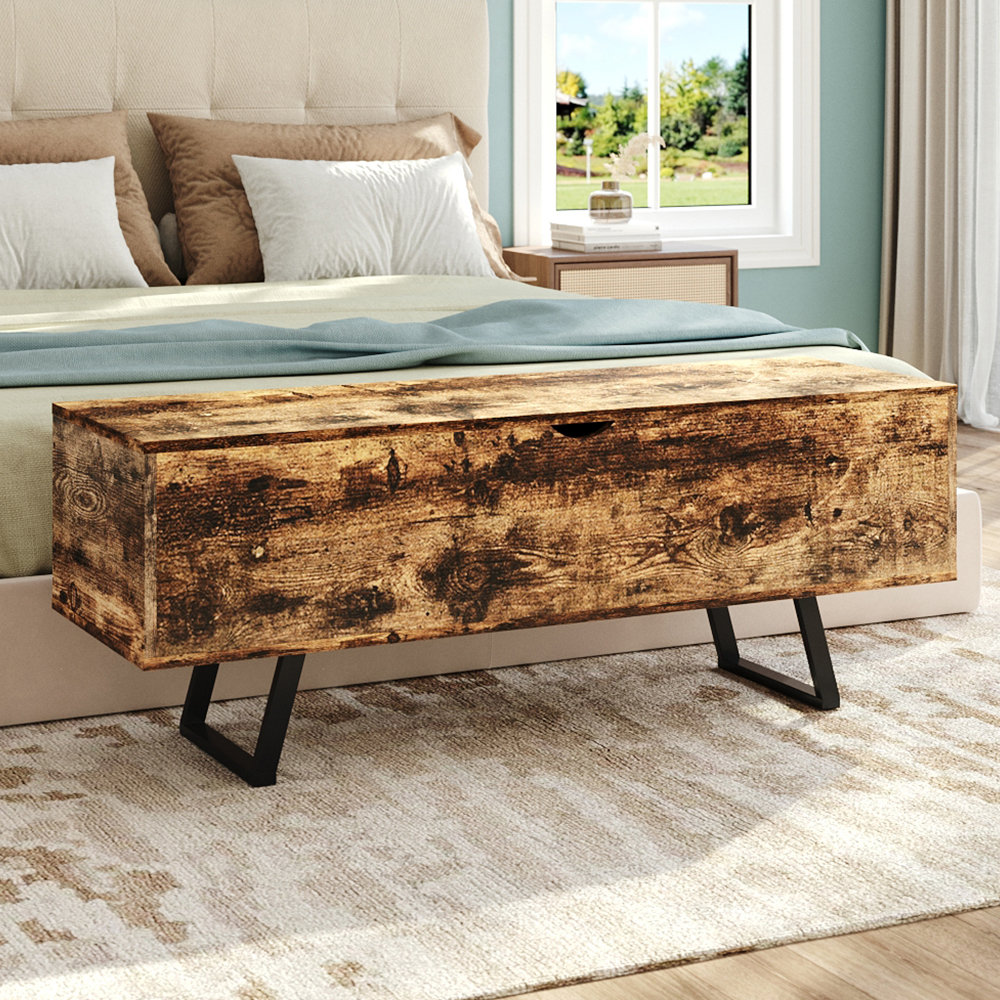 Wood bedroom bench hotsell