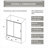 60.In W X 62.In H Bathtub Shower Screen | Single Sliding | 1/5 Inch Thick Transparent Tempered Glass | With Stainless Steel Handle | Black-121011183
