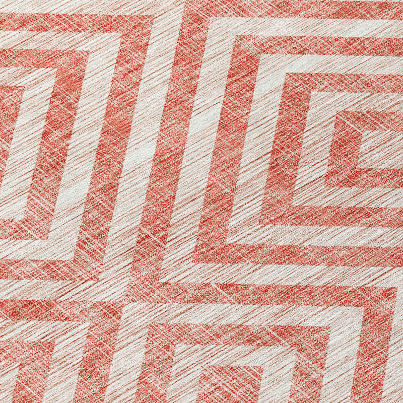 Tapis intérieur / extérieur Anniston avec envers antidérapant, Rectangle 5 pi x 7 pi 6 po