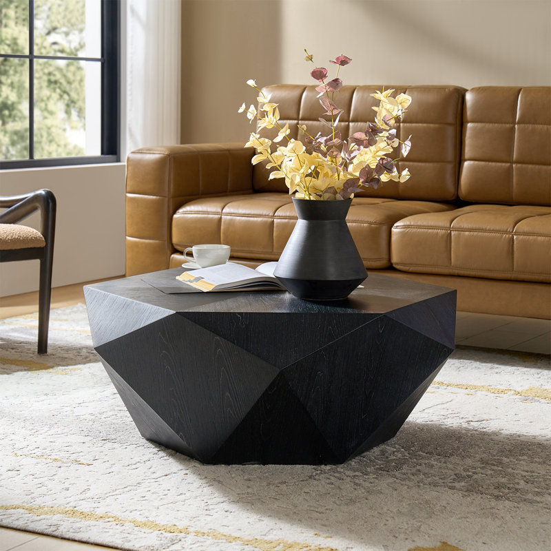 Nikolaus 39" Modern Geometric Coffee Table
