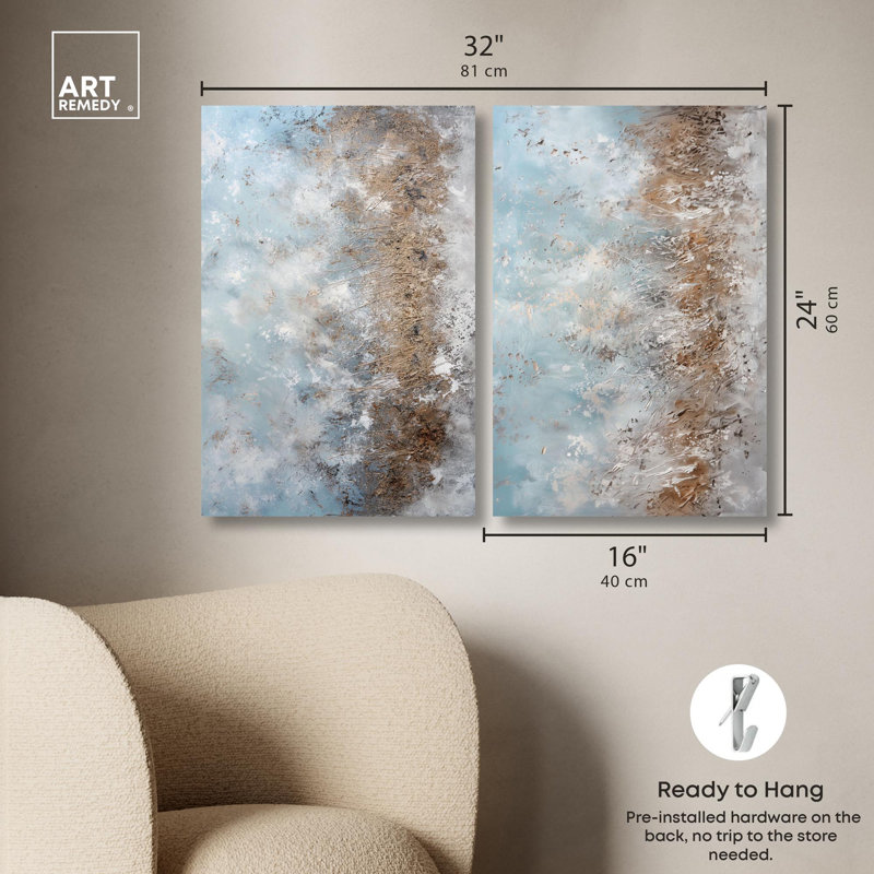Curlean Shore, H 24 po x l 16 po, Toile tendue