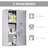 Wall Mounted Medicine Cabinet, Locking Wall Cabinet With 3 Tier Shelves, Stainless Steel Frame And Glass Door, Lockable With 2 Keys,, 12" X 20"