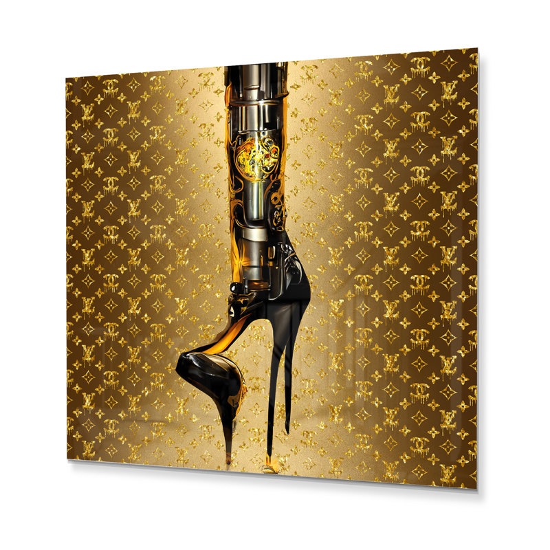 Décoration murale en métal Luxury Brand Bionic Heel II - Fashion, H 16 po x l 16 po x P 1 po