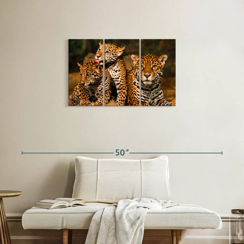 Jaguar Tribe, 20" H x 33" W